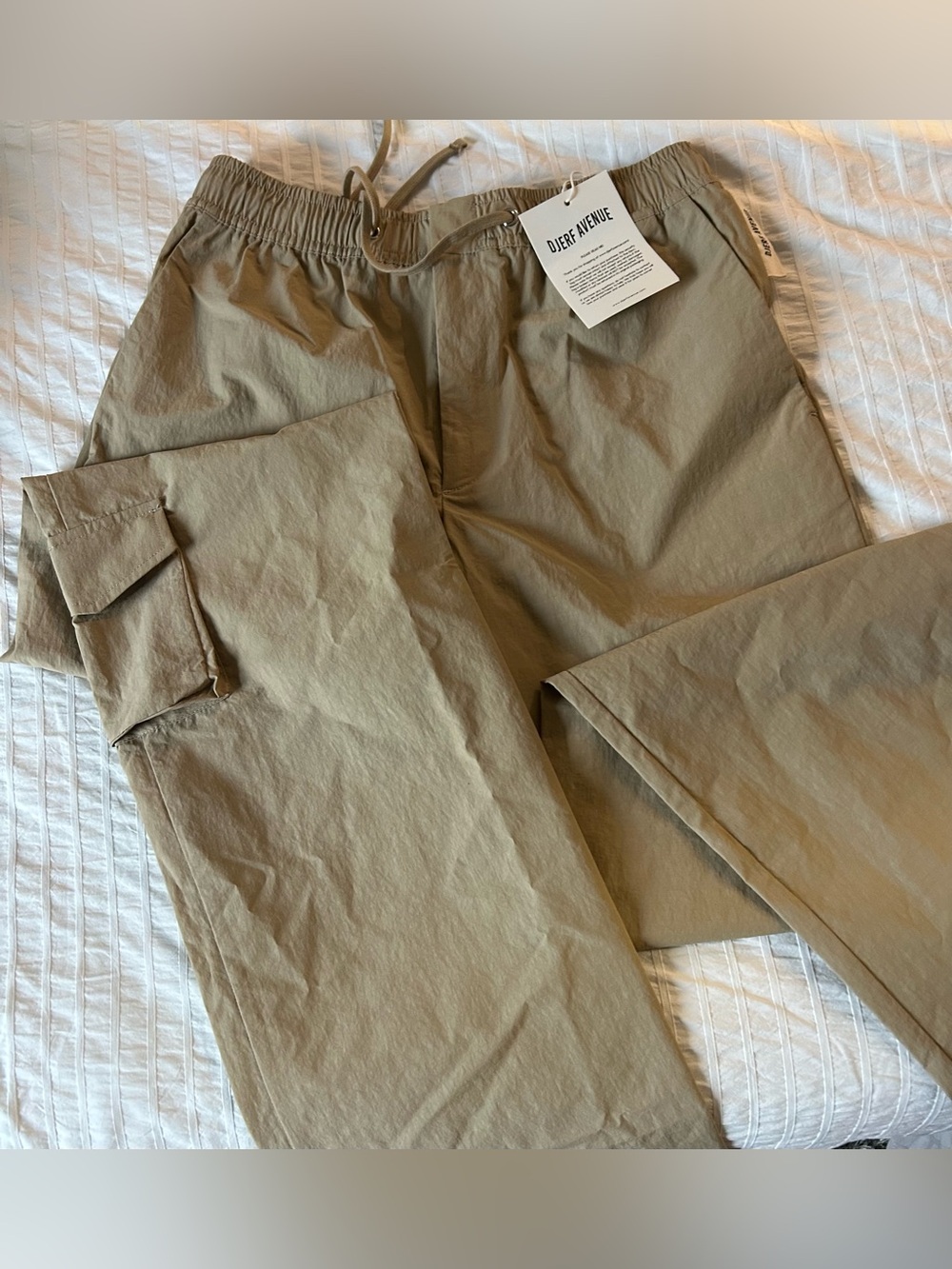 Djerf Avenue Beige Sporty Pants Tall - New with Tags